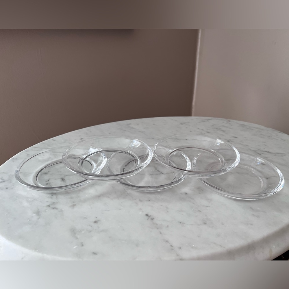 5 Classic circle glass candle dishes